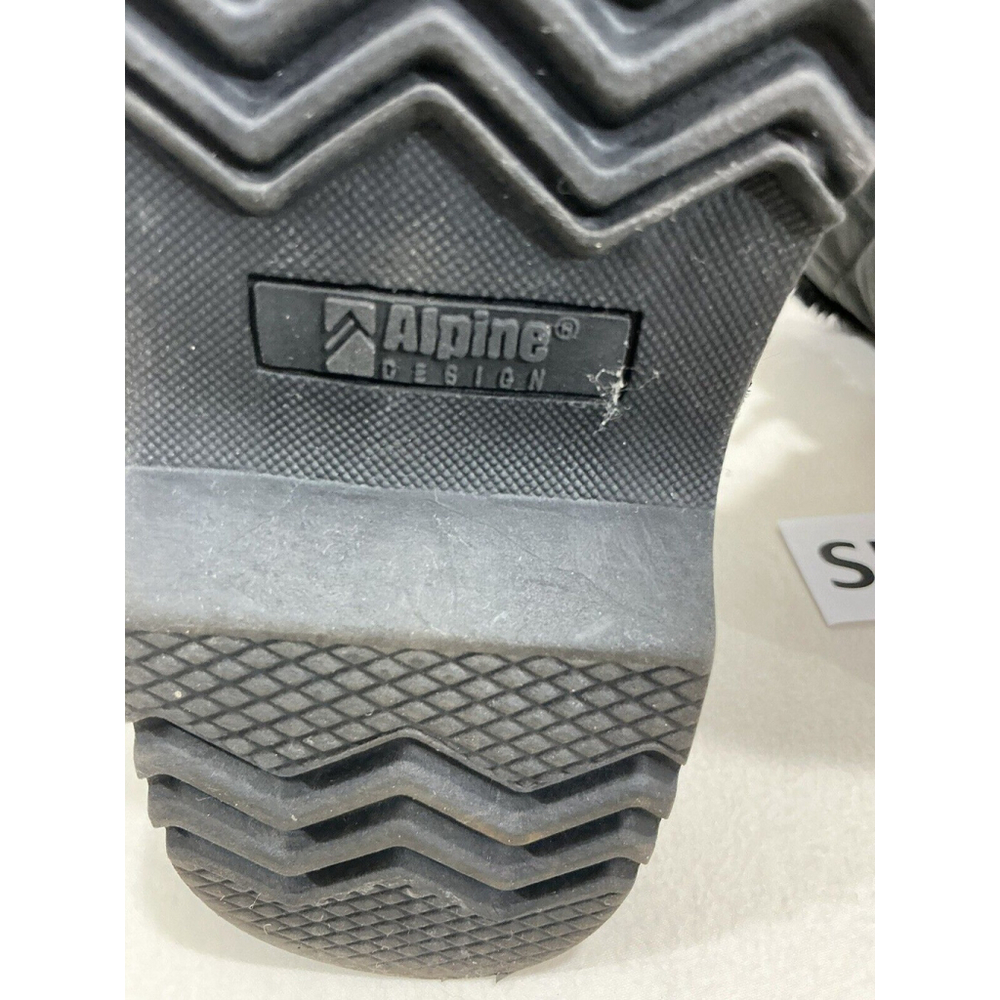 Womans Alpine Design Black Quilted Lace Up Snow Boots Size 8 - Picture 8 of 9